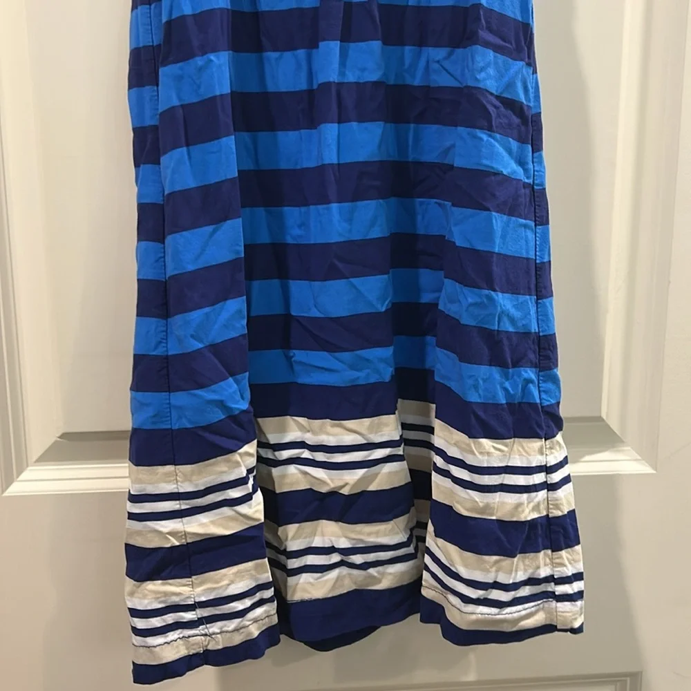 NWOT Old Navy Striped Racerback Tank Shirt Dress elastic waist Rayon size XS